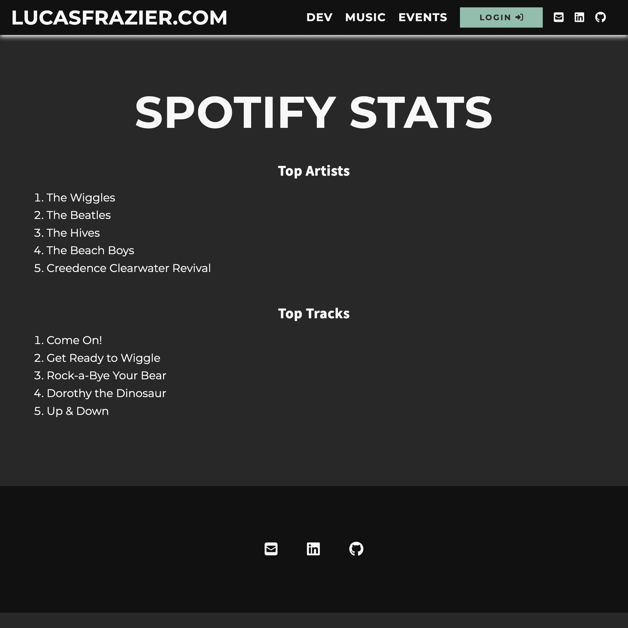 lucasfrazier.com (v2) page